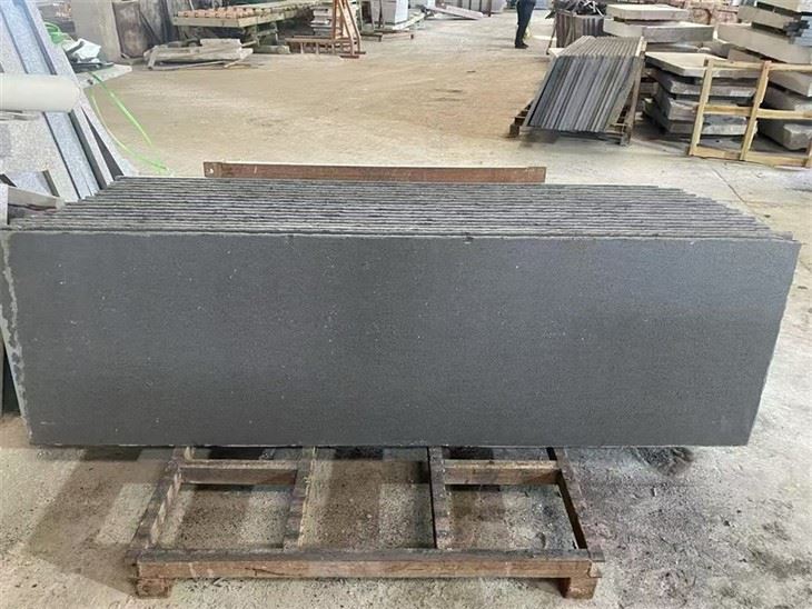 Absolute Black Honed Granite Slab high quality
